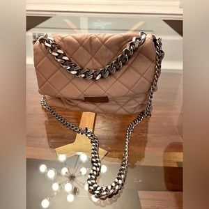 Stella McCartney Beige Blush Quilted Leather Beckett Bag